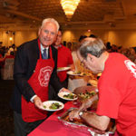 Serving at the Canada Day Lunch