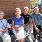 Don with Valerie Burke, Marion and David at the Unveiling of the Benjamin Thorn